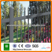 32*32mm pipe 1.8*2.4m PVC coated rail metal fence